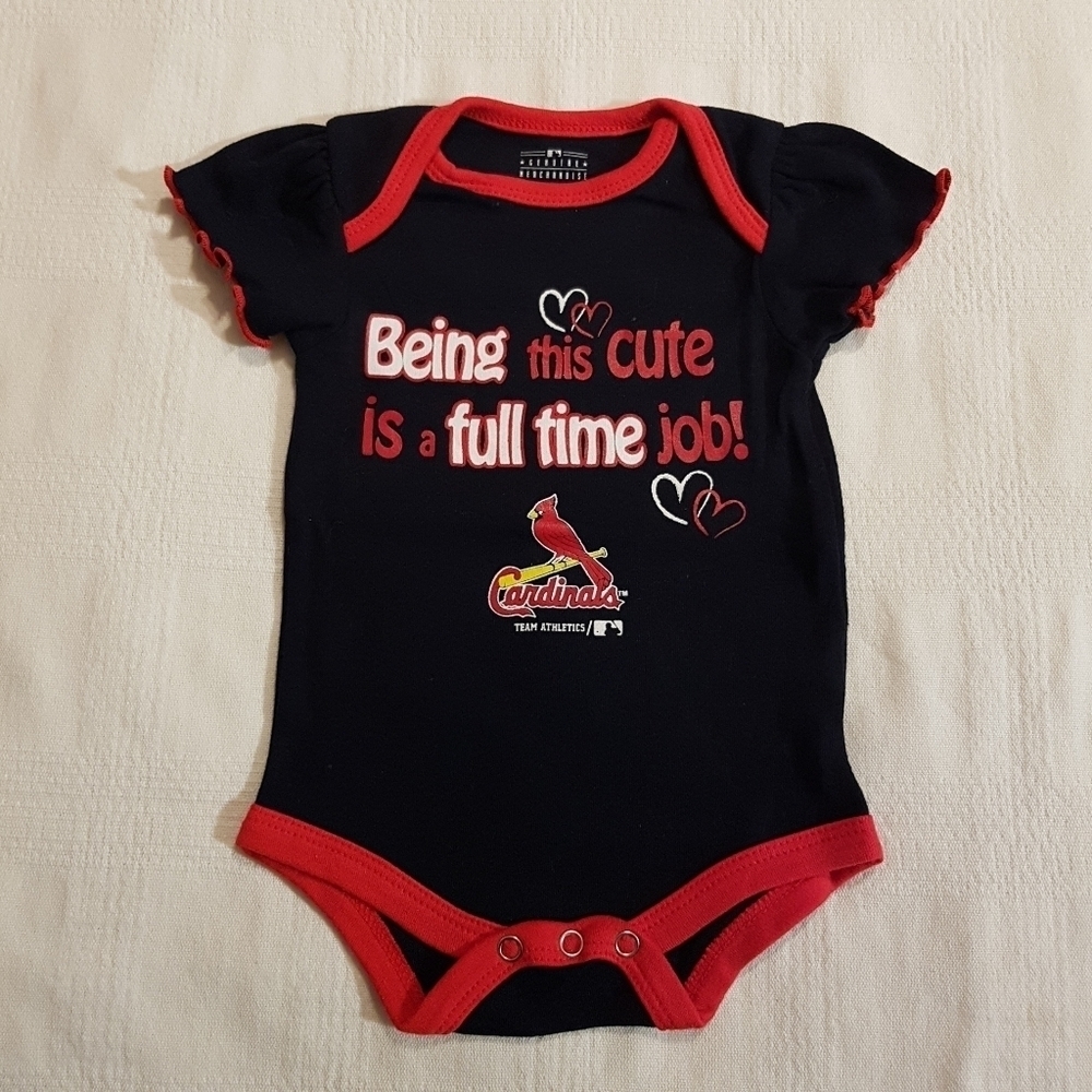 St. Louis Cardinals girls undershirt diaper shirt 0-3 months